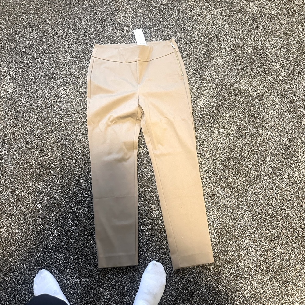 Chicos Khaki Straight Leg Pants